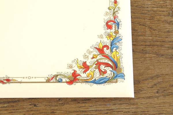 Elegant und vergoldet - Briefpapier aus Italien